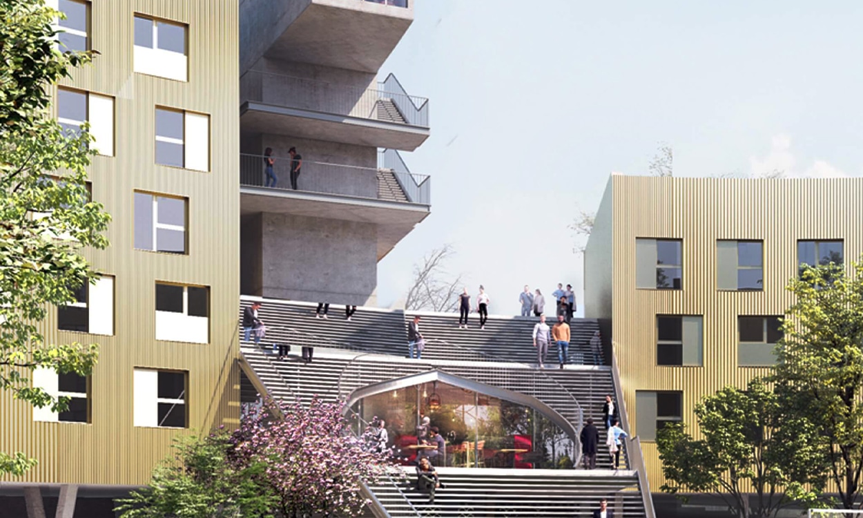 La nouvelle résidence de coliving de Créteil redonne vie à l’ancien centre de tri postal