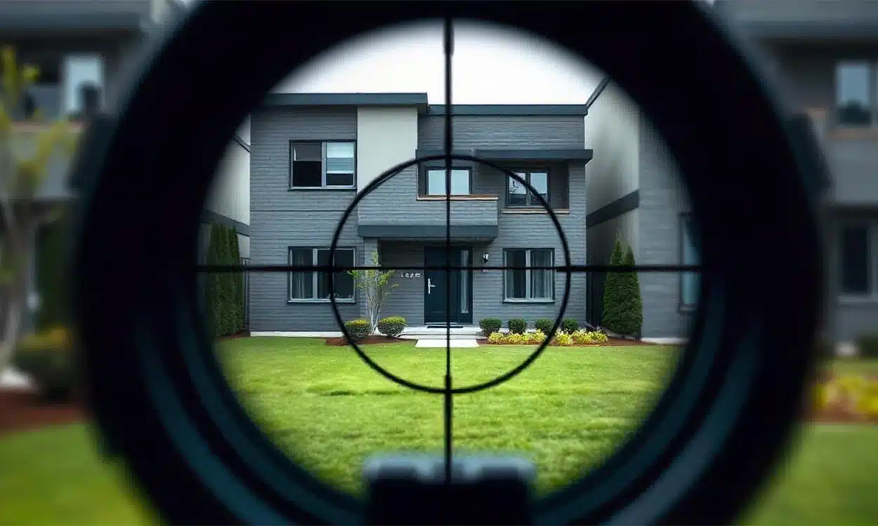 Maison individuelle ciblée par un chasseur immobilier