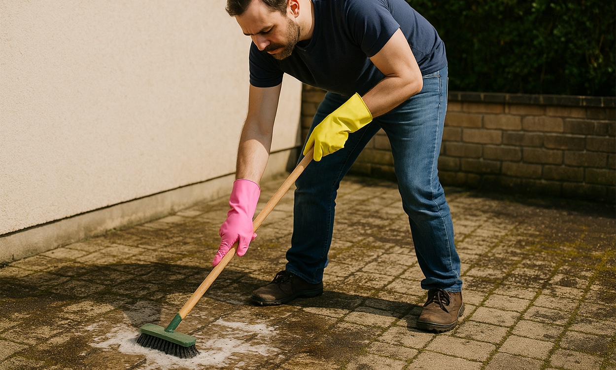Terrasse encrassée ? Voici 5 astuces simples pour la nettoyer sans Kärcher