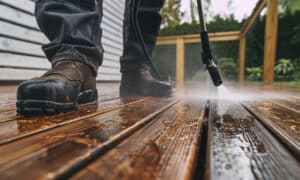 Dites adieu à la saleté : 7 astuces simples et puissantes pour nettoyer une terrasse en bois avant l&rsquo;été