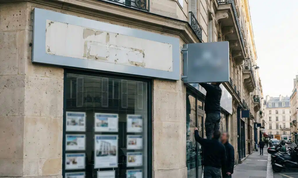Changement d'enseigne d'une agence immobilère