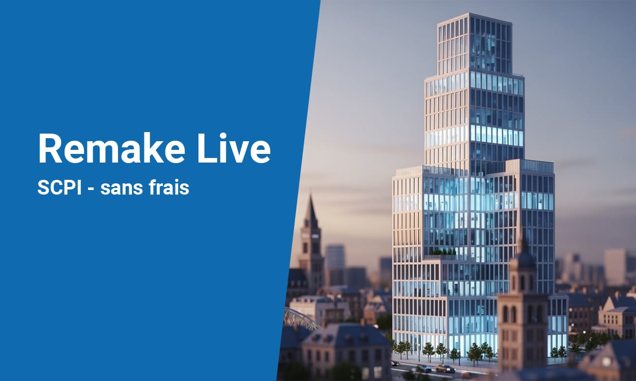 Remake Live : avis et analyse de cette SCPI nouvelle génération sans frais d&rsquo;entrée