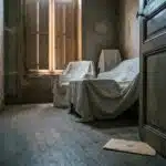 Logement vacant aux volets fermés et avis fiscal glissé sous la porte