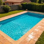 Piscine d'une maison vue du ciel, détection des piscines non déclarées