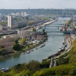 Une vue aérienne de la ville de Rouen