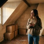 Une jeune locataire dans un studio parisien sous les toits à la rentrée 2026, marché tendu des petites surfaces